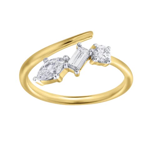 Larys 14K Gold Lab Grown Diamond Ring - 0.5 Ct
