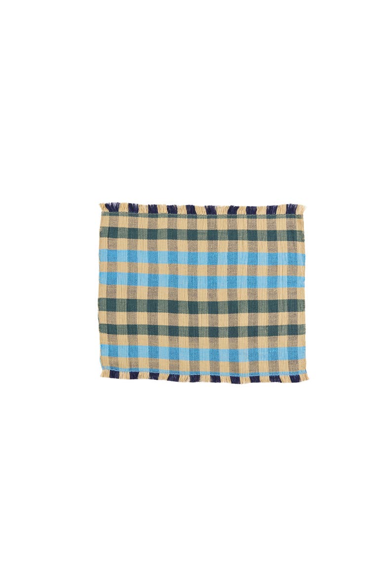 Cuadritos Placemat - Set of 2, Main, color, Cyan
