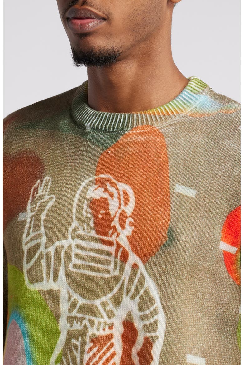 Thermal Astro Print Sweater, Alternate, color, NOMAD