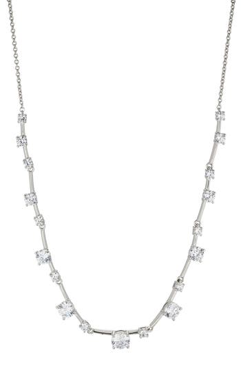 Nadri Evelyn Frontal Necklace In Silver