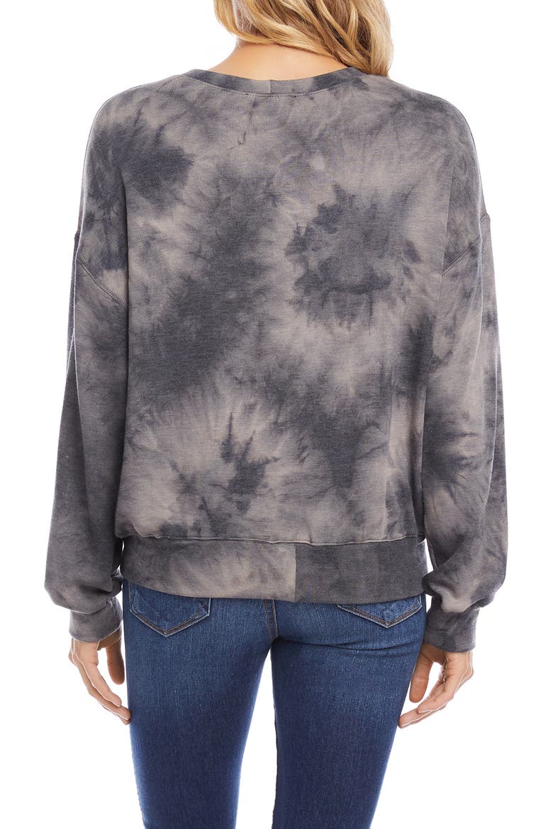 Tie Dye Sweatshirt, Alternate, color, DARK GREY