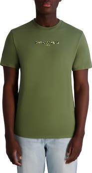 KARL LAGERFELD PARIS Camo Logo Graphic T-Shirt