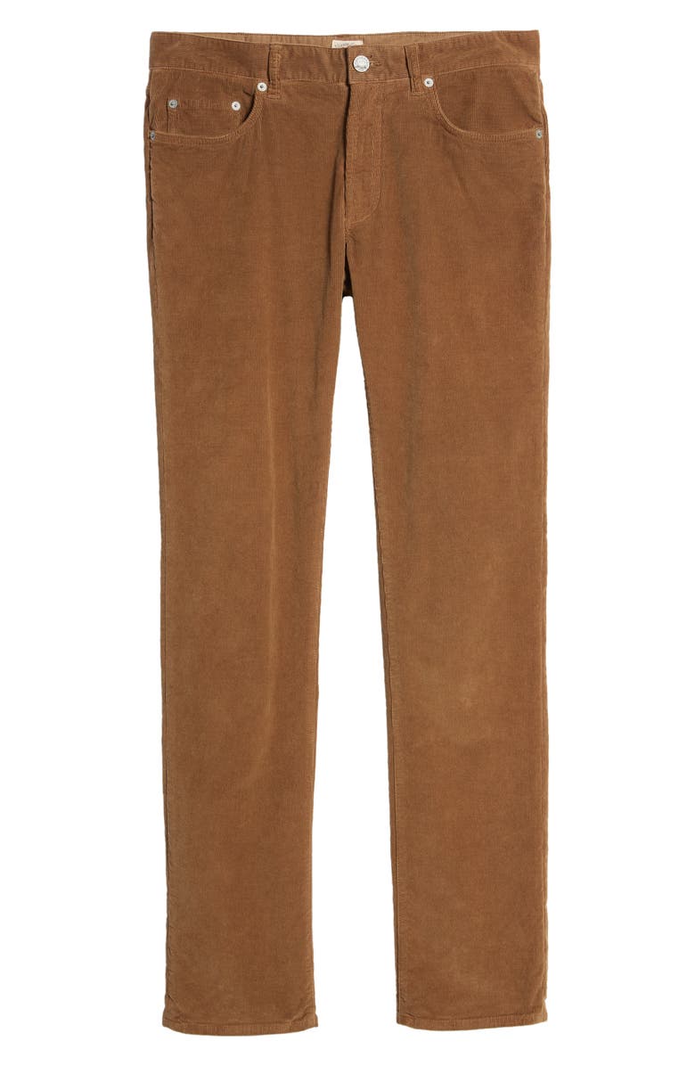 Faherty Stretch Corduroy Pants, Alternate, color, Mountain Brown