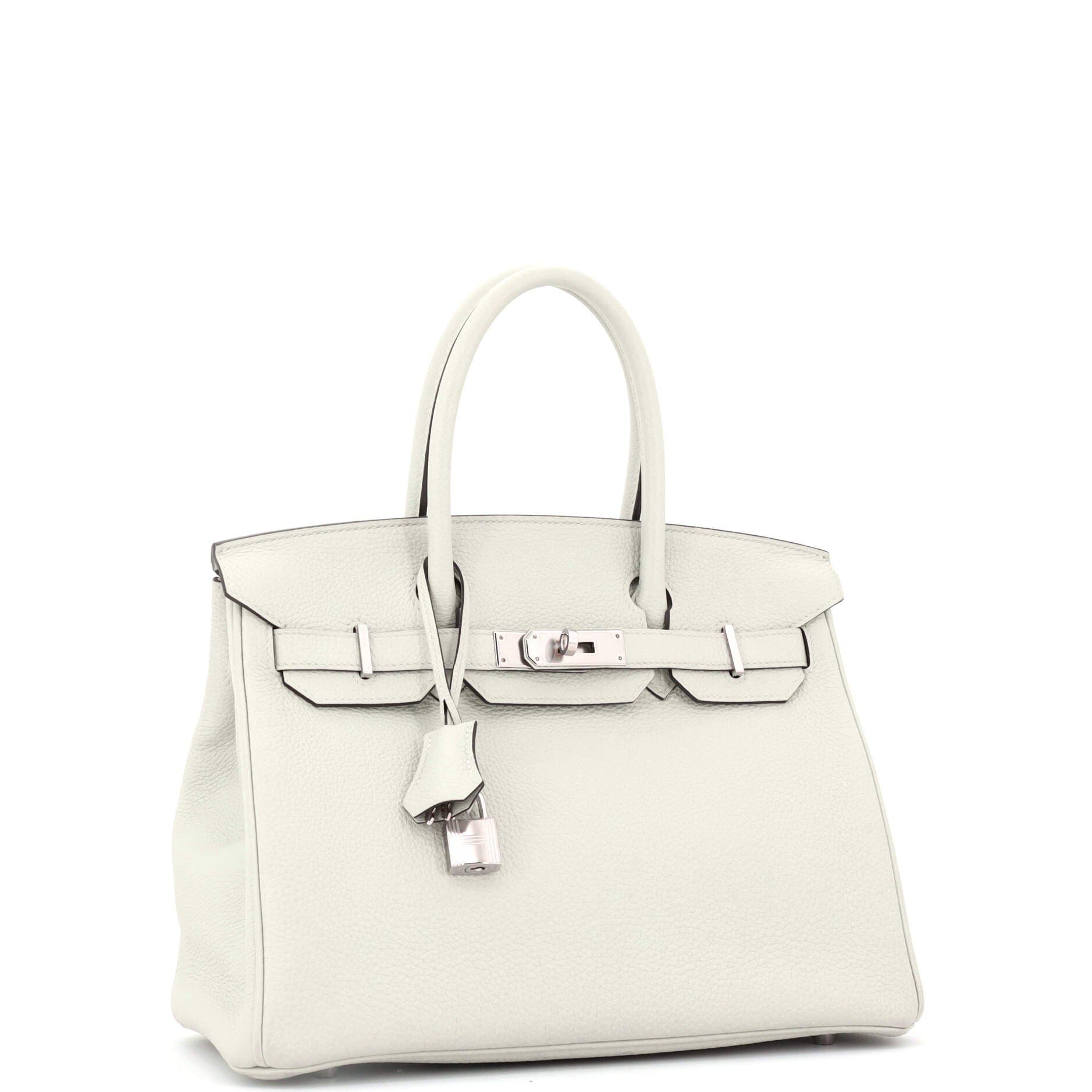 Pre-Owned Hermes Birkin Handbag Grey Togo with Palladium Hardware 30, Alternate, color, 