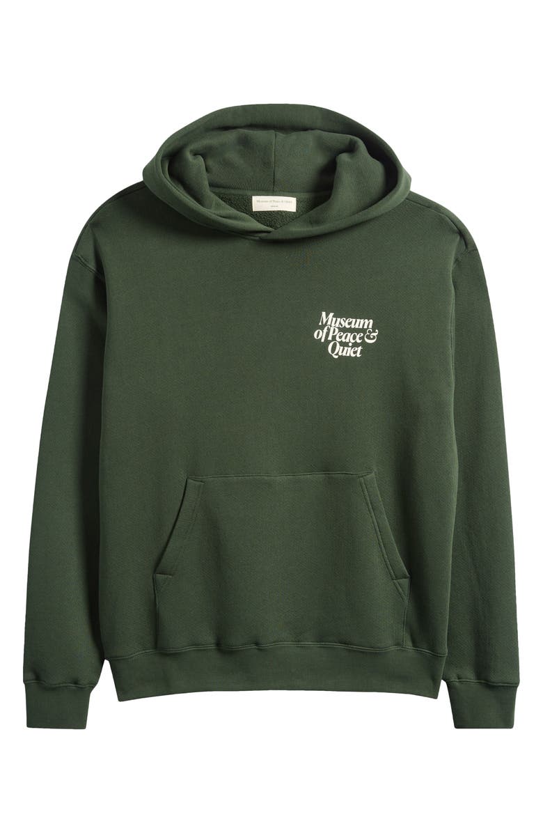 Museum of Peace & Quiet Mid Century Terry Hoodie, Main, color, Forest