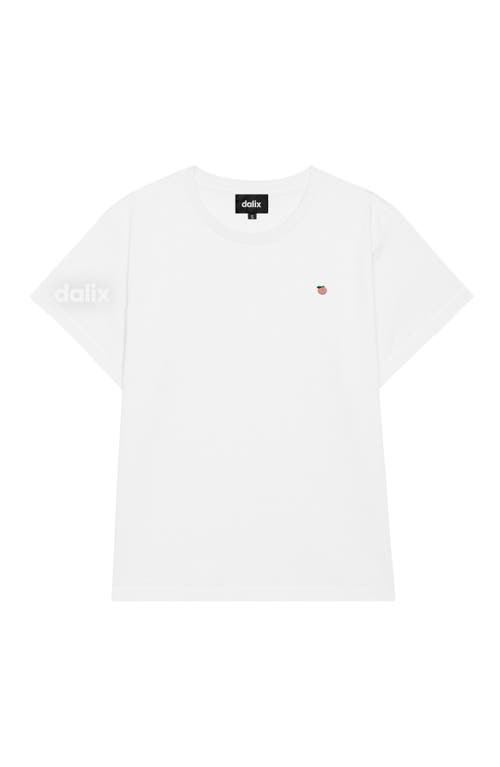 Dalix Womens Lil Peach Lightweight High Waisted Tee In White