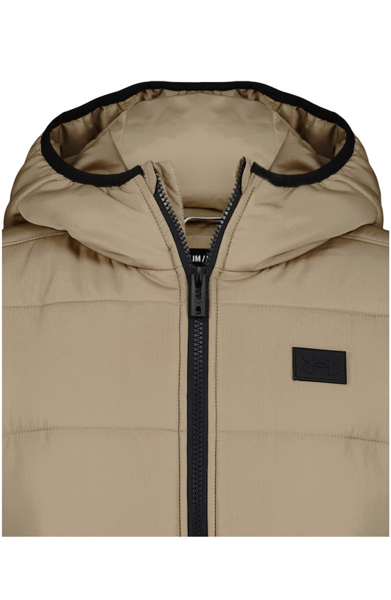 Under Armour Kids' 2Fer Water Resistant Hoodie Vest, Alternate, color, Camel