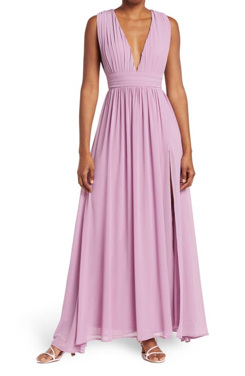 Athen Plunging V-Neck Maxi Dress