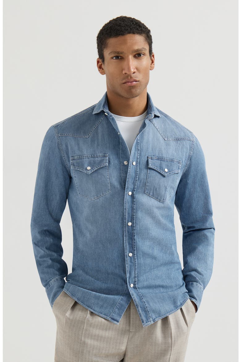 Easy fit shirt, Main, color, Light Denim