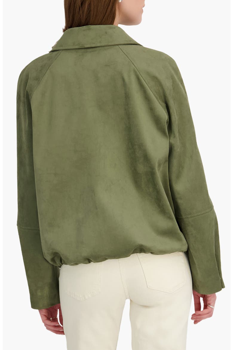 Kora Faux Suede Jacket, Alternate, color, KHAKI