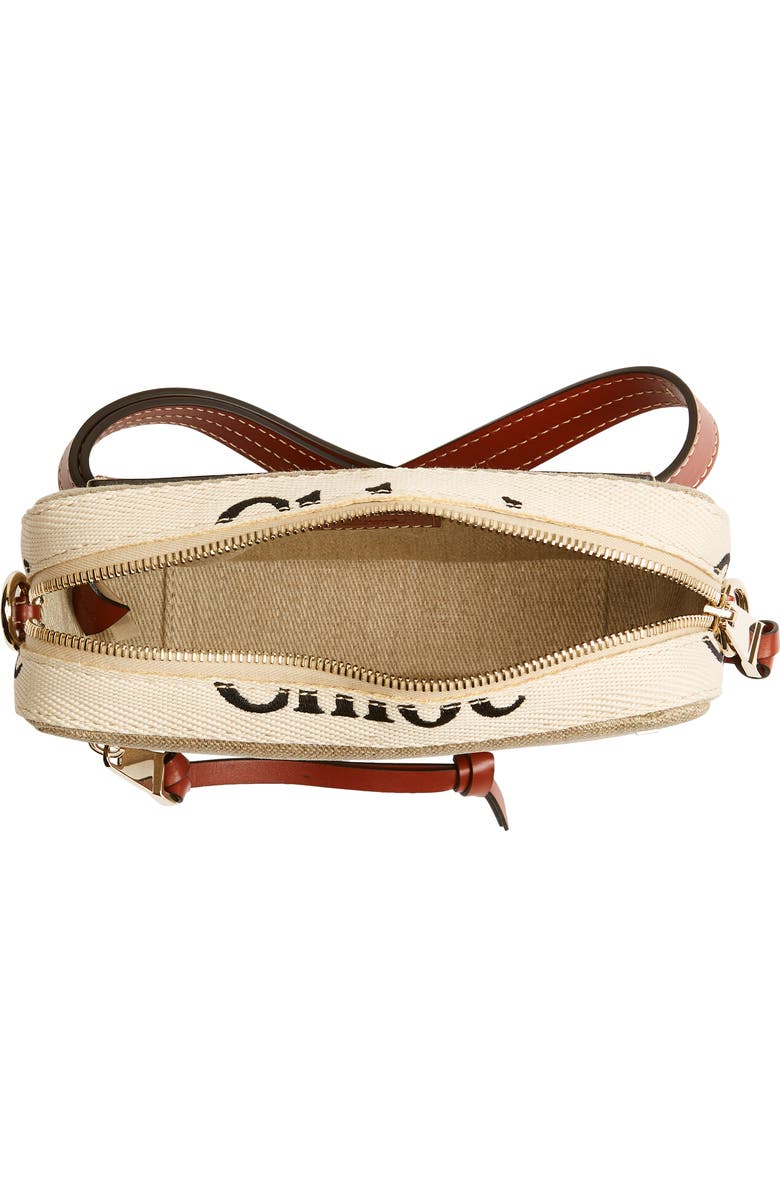 Chloé Woody Linen Canvas Belt Bag, Alternate, color,