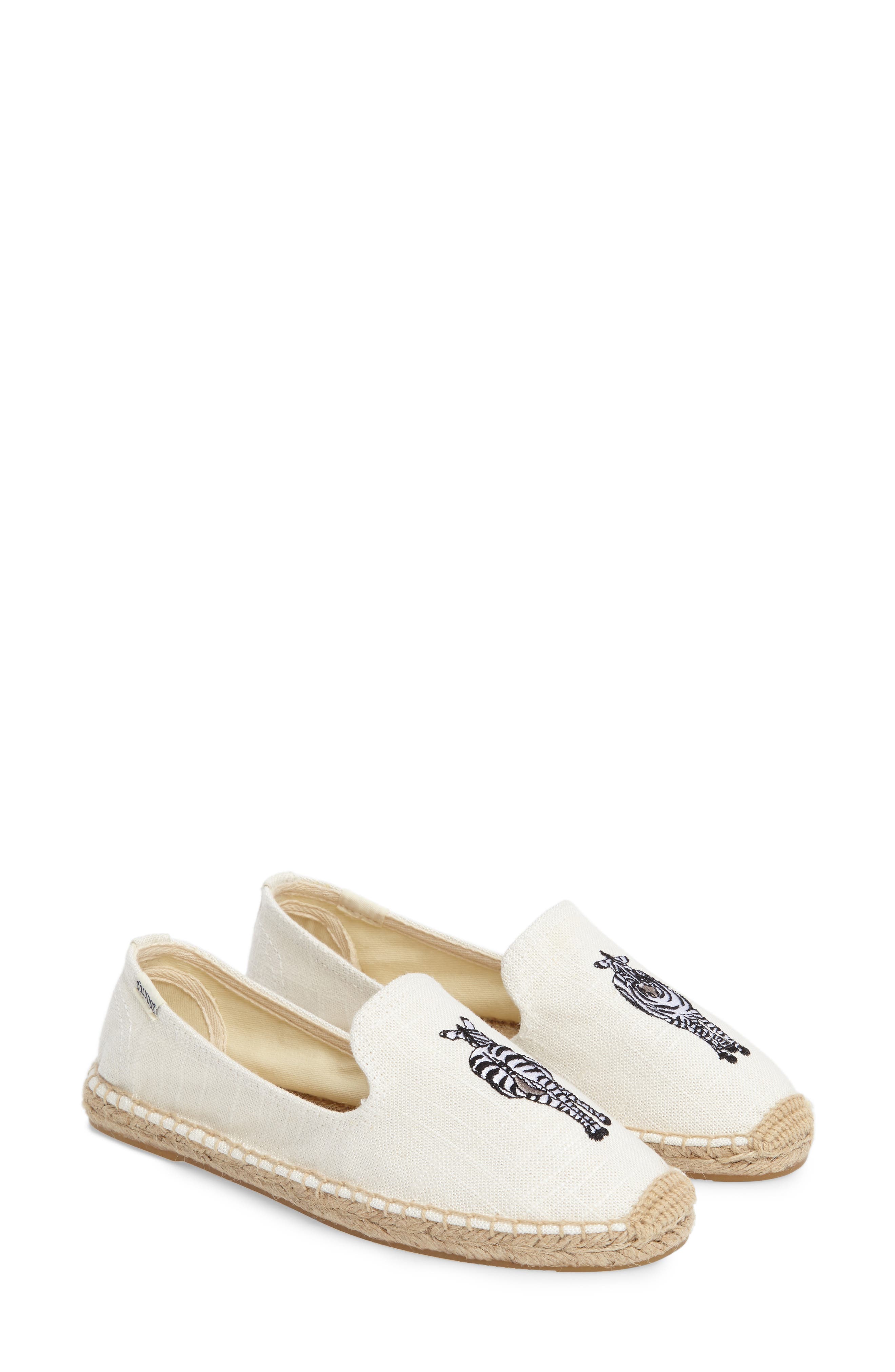 Soludos Embroidered Espadrille Slip-On, Alternate, color, 