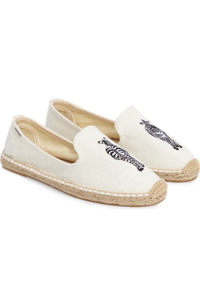 Soludos Embroidered Espadrille Slip-On, Alternate, color,