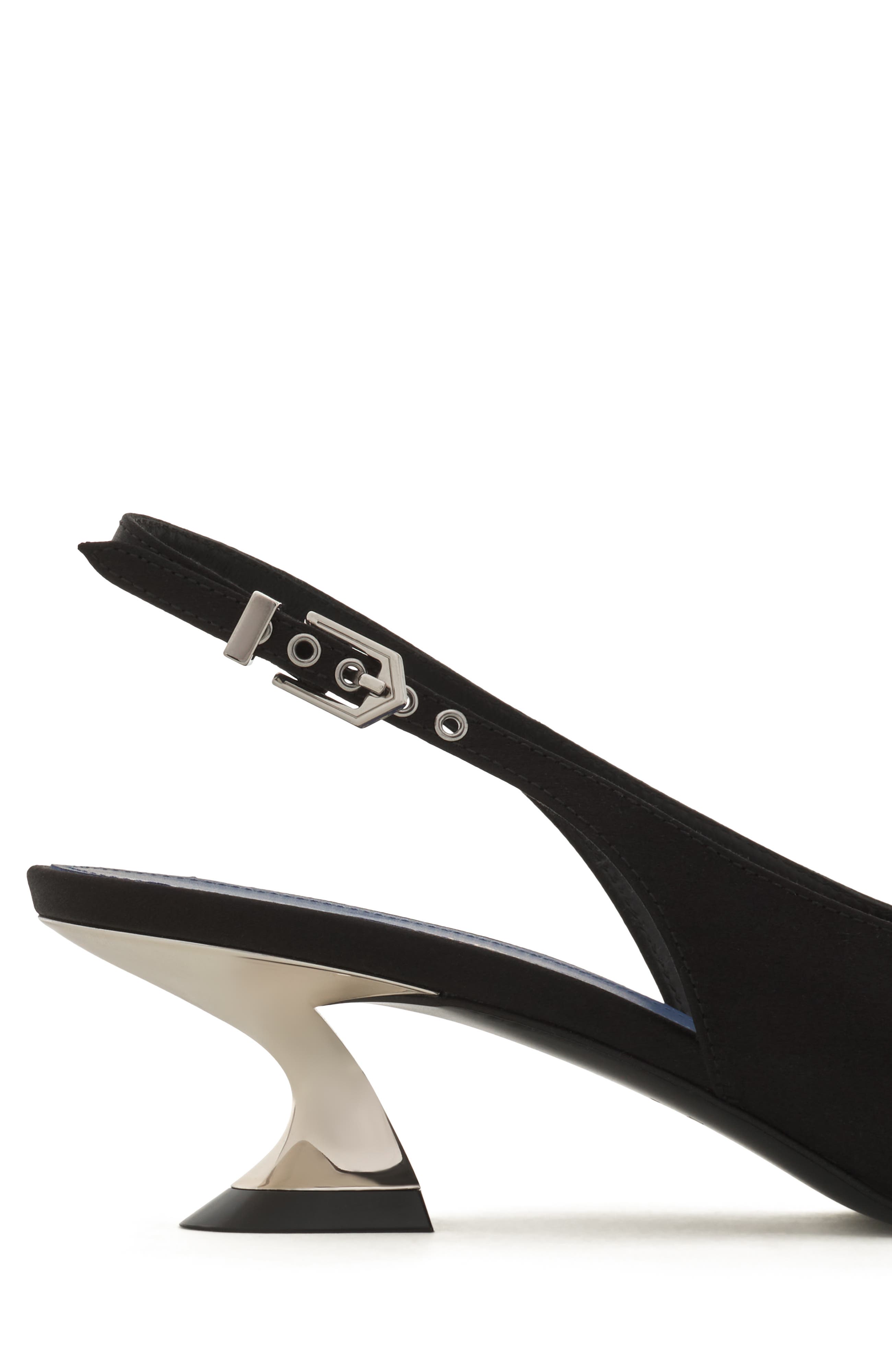 Lanvin Affinity Arch Slingback, Alternate, color, Black