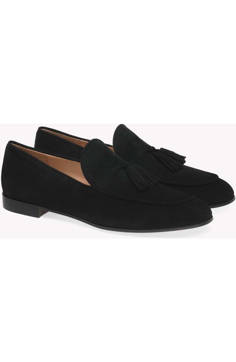 Gianvito Rossi Vittoria Mocassin, Alternate, color, Black Suede