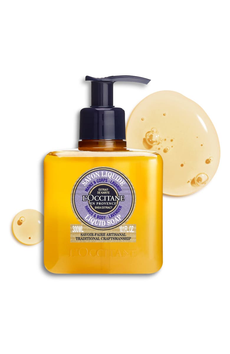 L'Occitane Shea Hands & Body Lavender Liquid Soap, Alternate, color, Lavender