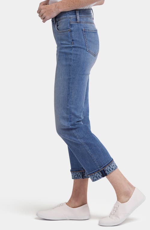 Nydj Marilyn High Waist Printed Cuff Ankle Jeans In Barcelona Breeze