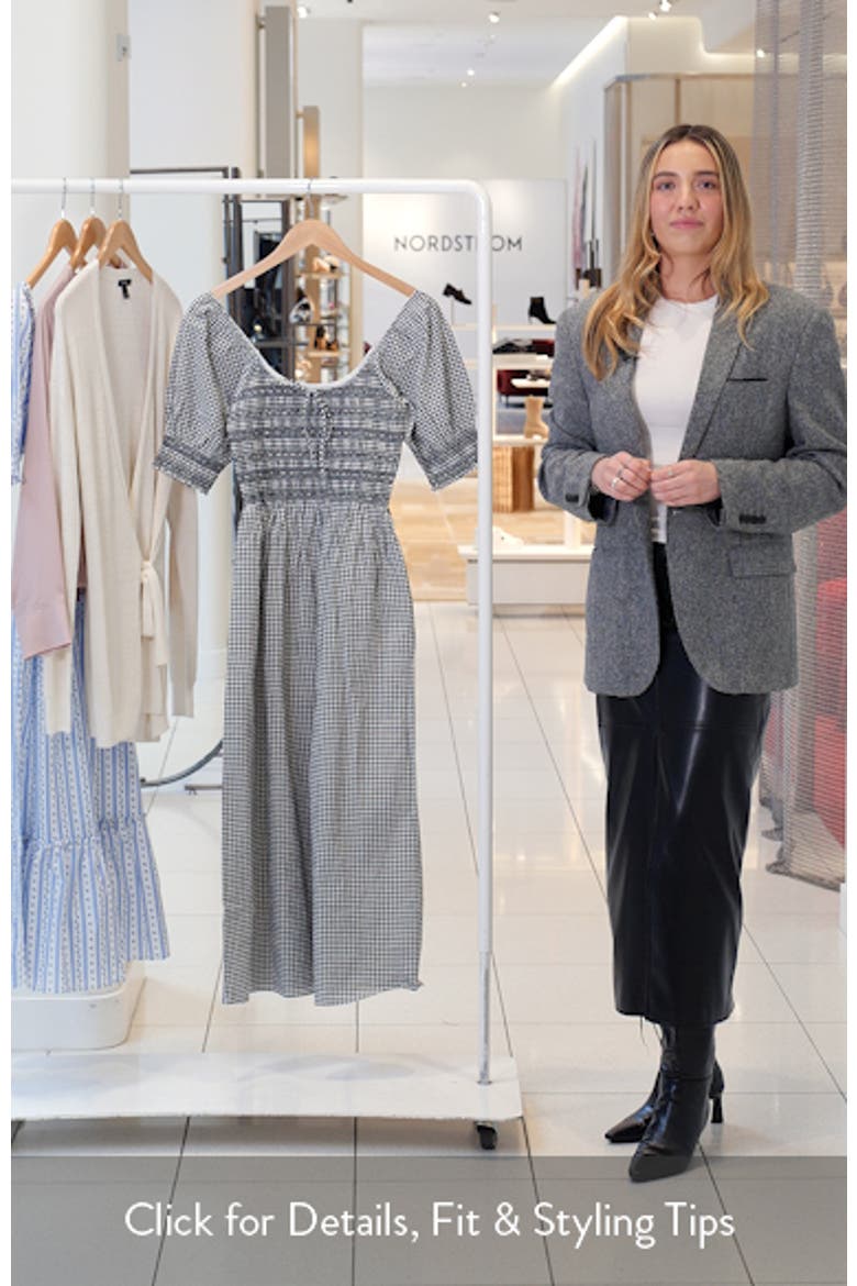 The Madeline Smocked Puff Sleeve Maxi Dress (Women) | Nordstrom