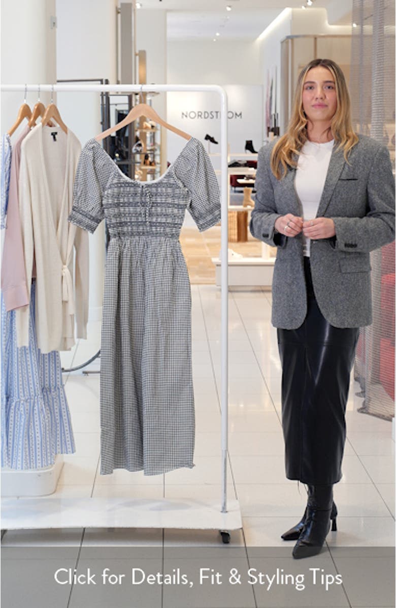 The Madeline Smocked Puff Sleeve Maxi Dress, sales video thumbnail