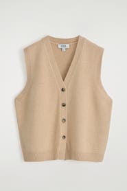 COS Knitted Cashmere-Blend Tank
