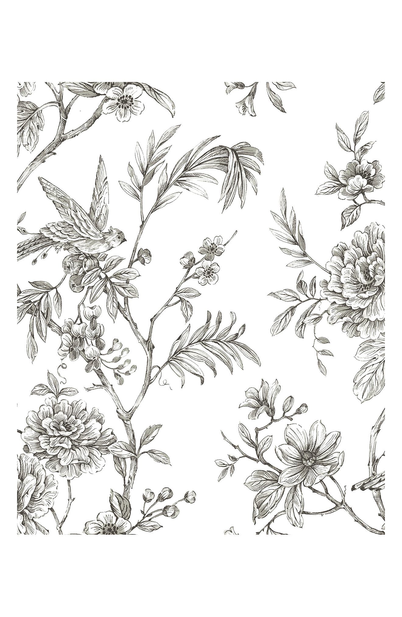 Wallpops Charcoal Longwood Peel & Stick Wallpaper