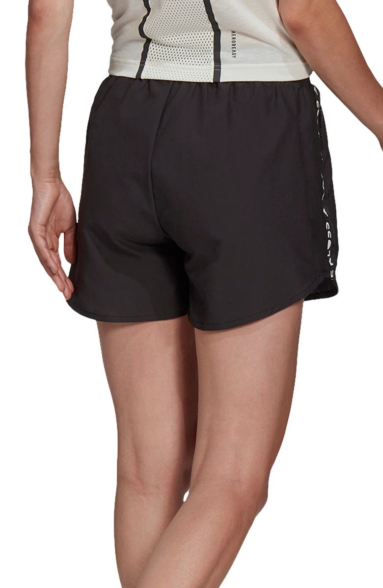 adidas Karlie Kloss Logo Tape Shorts, Alternate, color, 