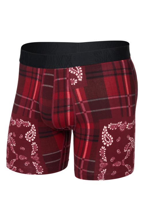Saxx Droptemp™ Cooling Cotton Boxer Briefs In Red