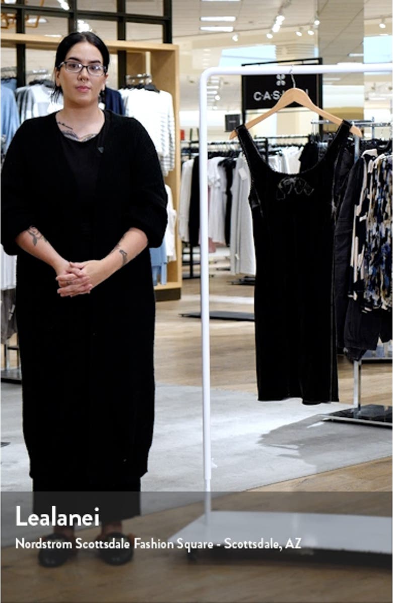 Bow Detail Velvet Minidress, sales video thumbnail