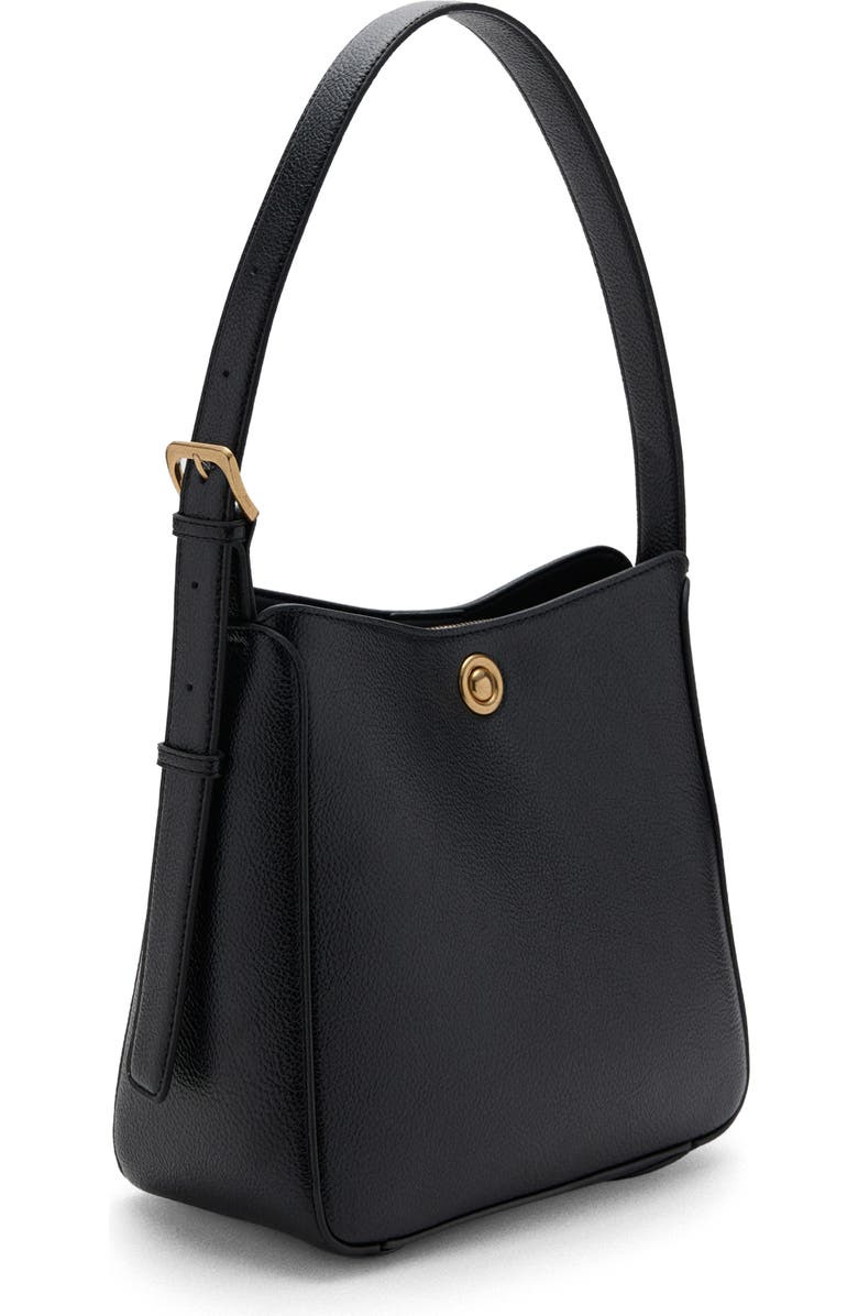 MANGO Medium Faux Leather Bucket Bag, Alternate, color,