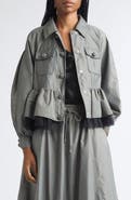 Cinq à Sept Margot Ruffle Hem Jacket