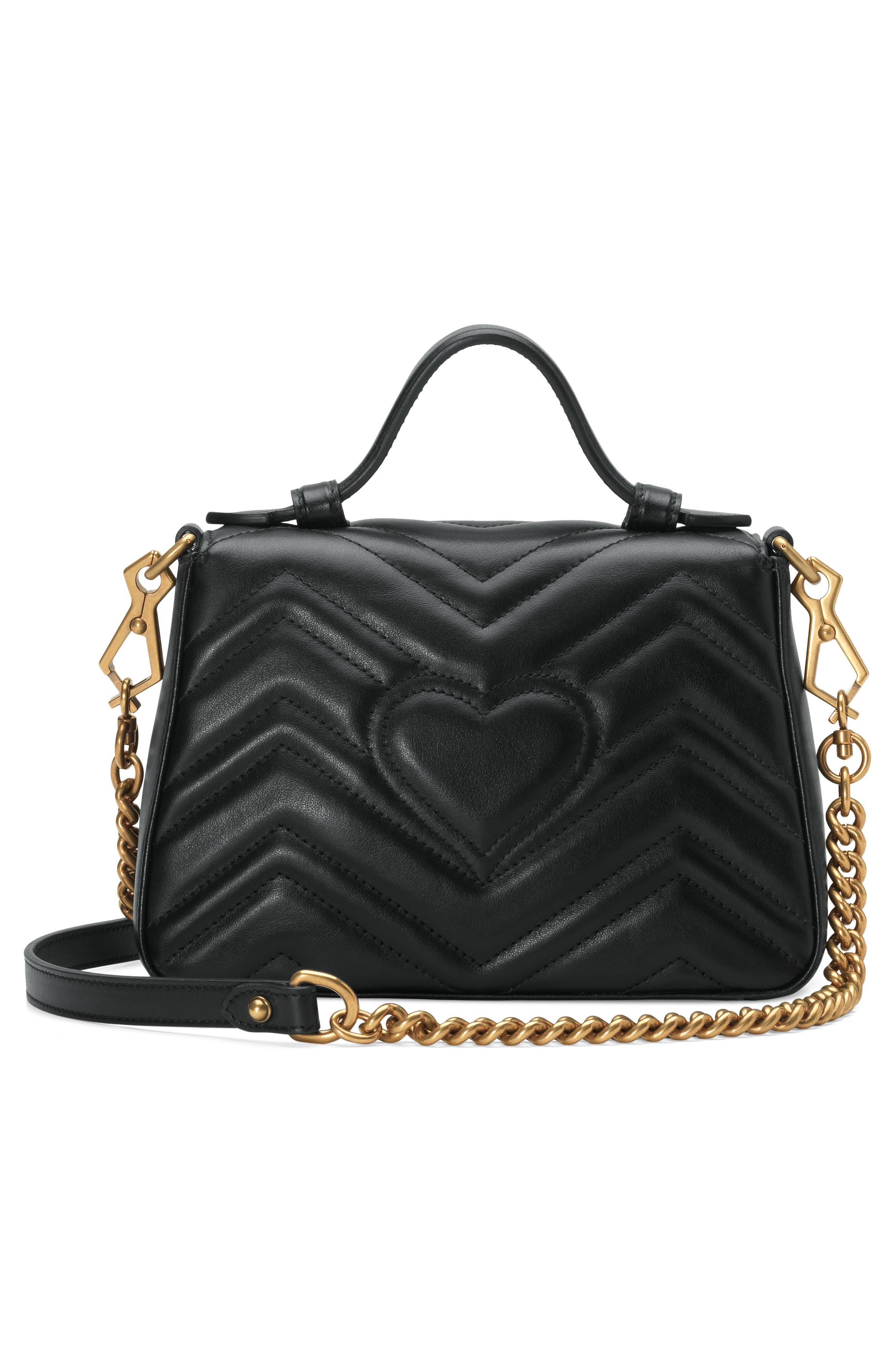 Gucci GG Matelassé Leather Top Handle Bag, Alternate, color, 