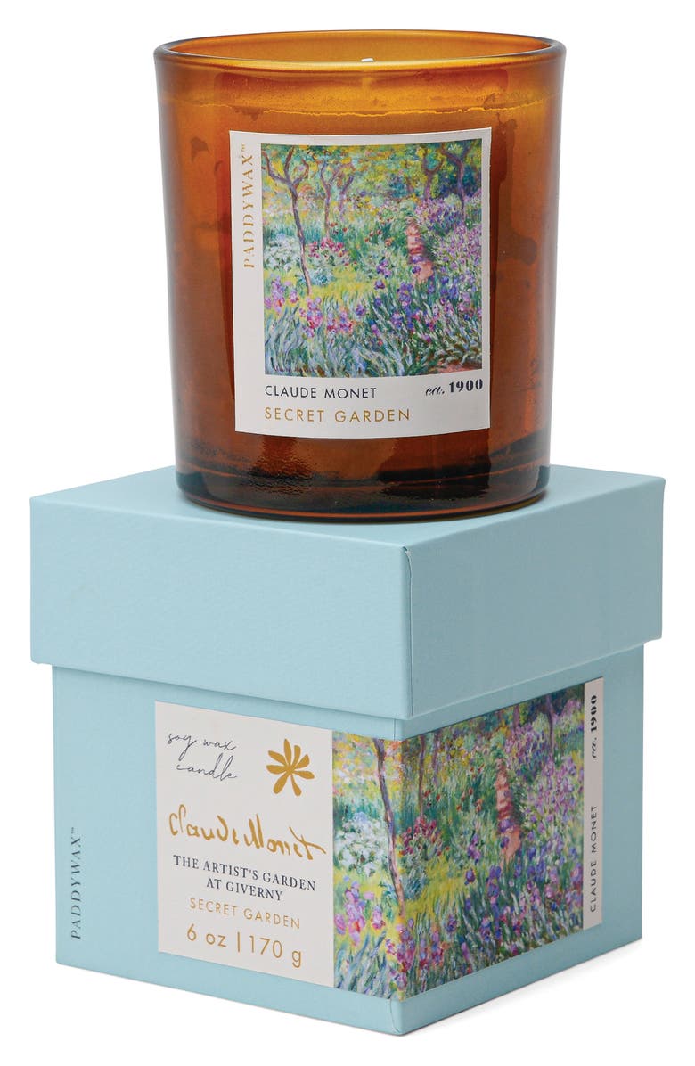 Paddywax Impressionist Scented Candle, Main, color, Garden Of Giverny
