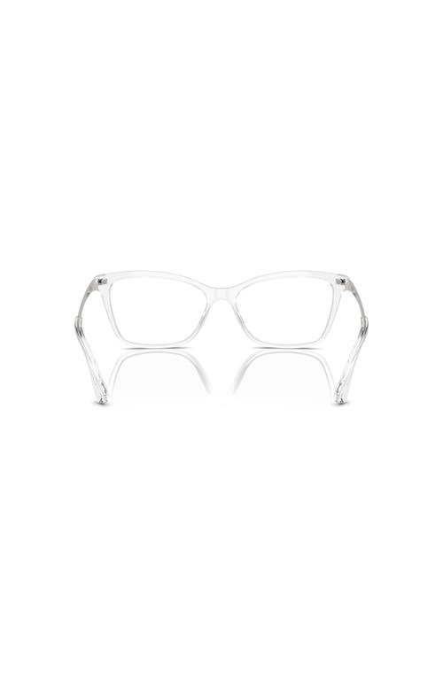 Dolce & Gabbana Dolce&gabbana 56mm Rectangle Optical Glasses In White