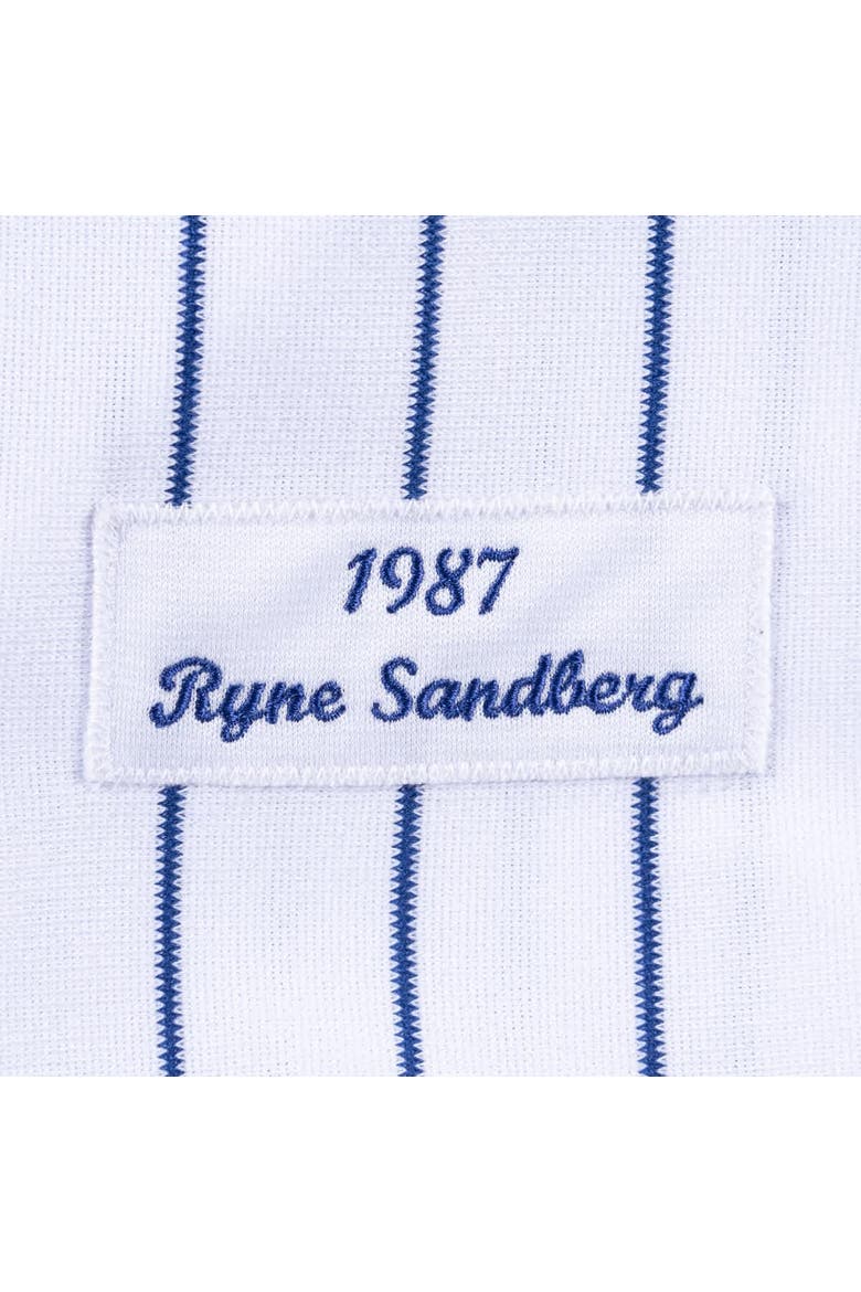 Men's Ryne Sandberg White Chicago Cubs Cooperstown Collection 1987 Authentic Player Jersey, Alternate, color, White