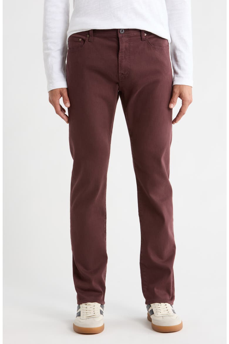 Tellis Modern Slim Pants, Main, color, PINOT NOIR