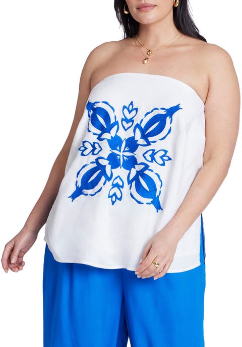 Embroidered Column Top