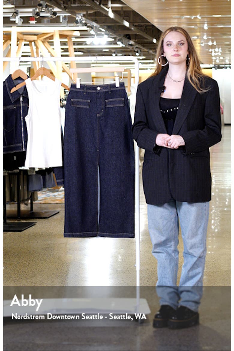 Slit Denim Maxi Skirt video