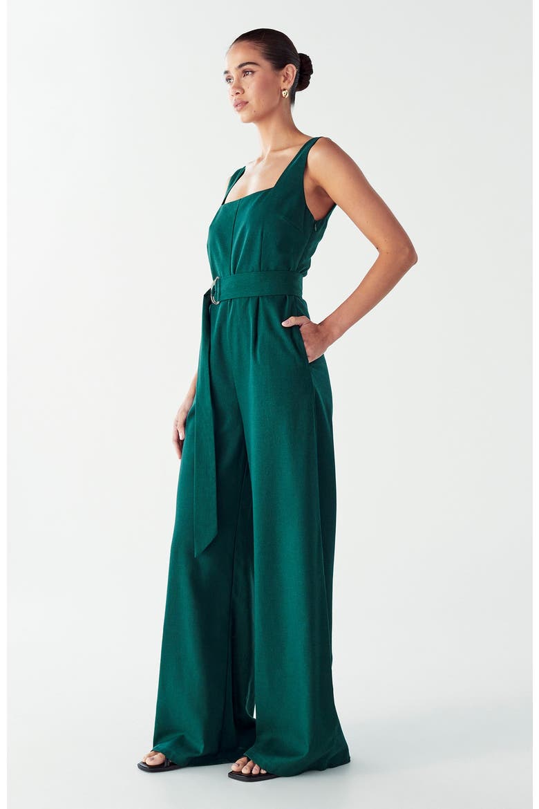 Graces Jumpsuit, Alternate, color, Emerald