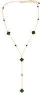 Panacea Crystal Clover Station Y-Necklace