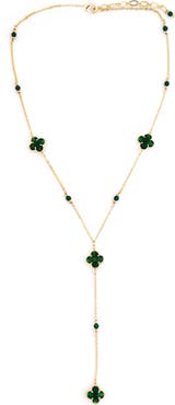Panacea Crystal Clover Station Y-Necklace