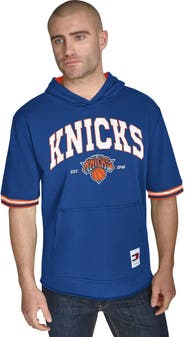TOMMY JEANS Men's Tommy Jeans Blue New York Knicks Paul French Terry Short Sleeve Pullover Hoodie