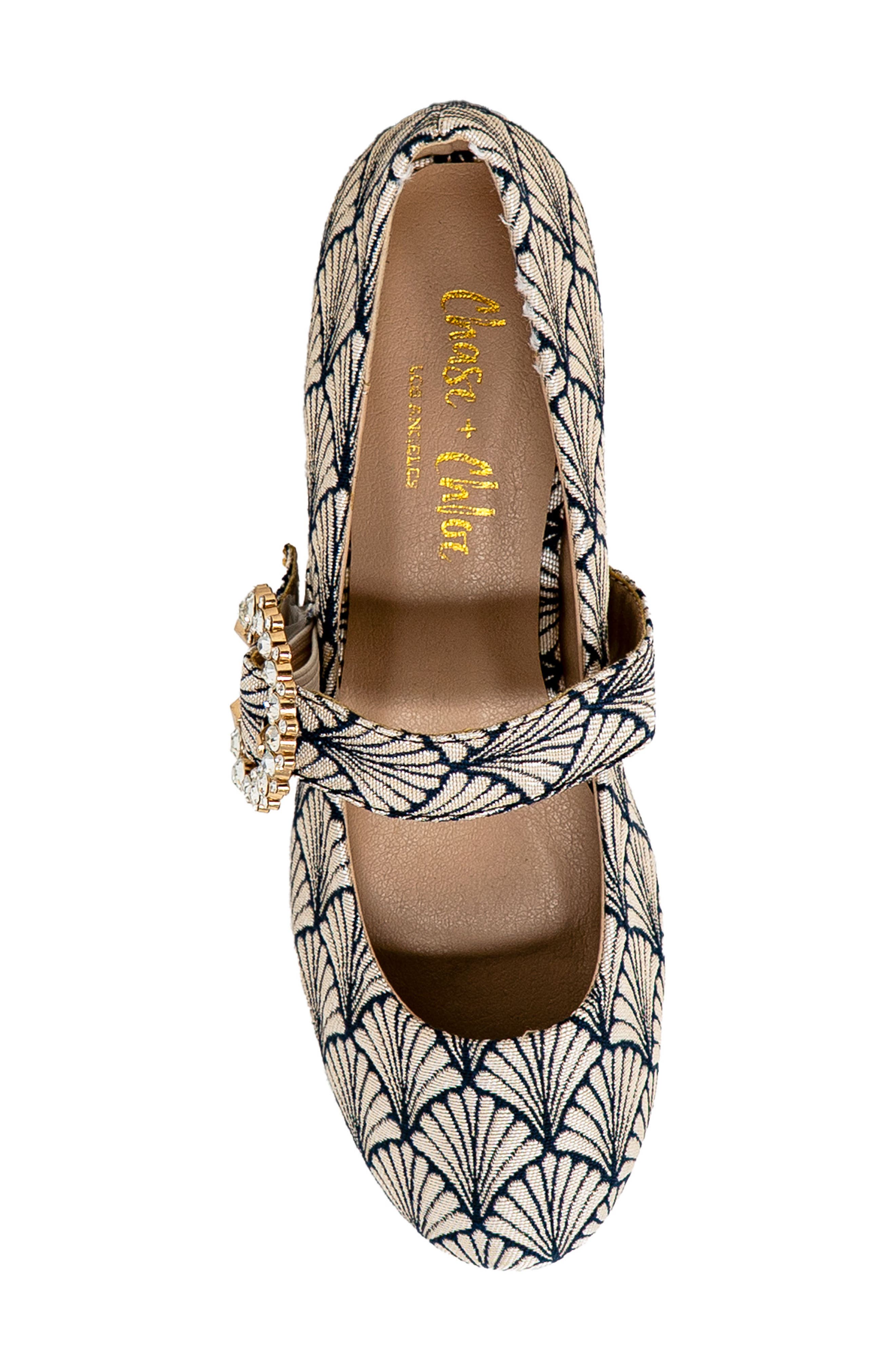 Enki Mary Jane Flat, Alternate, color, BLACK/ WHITE