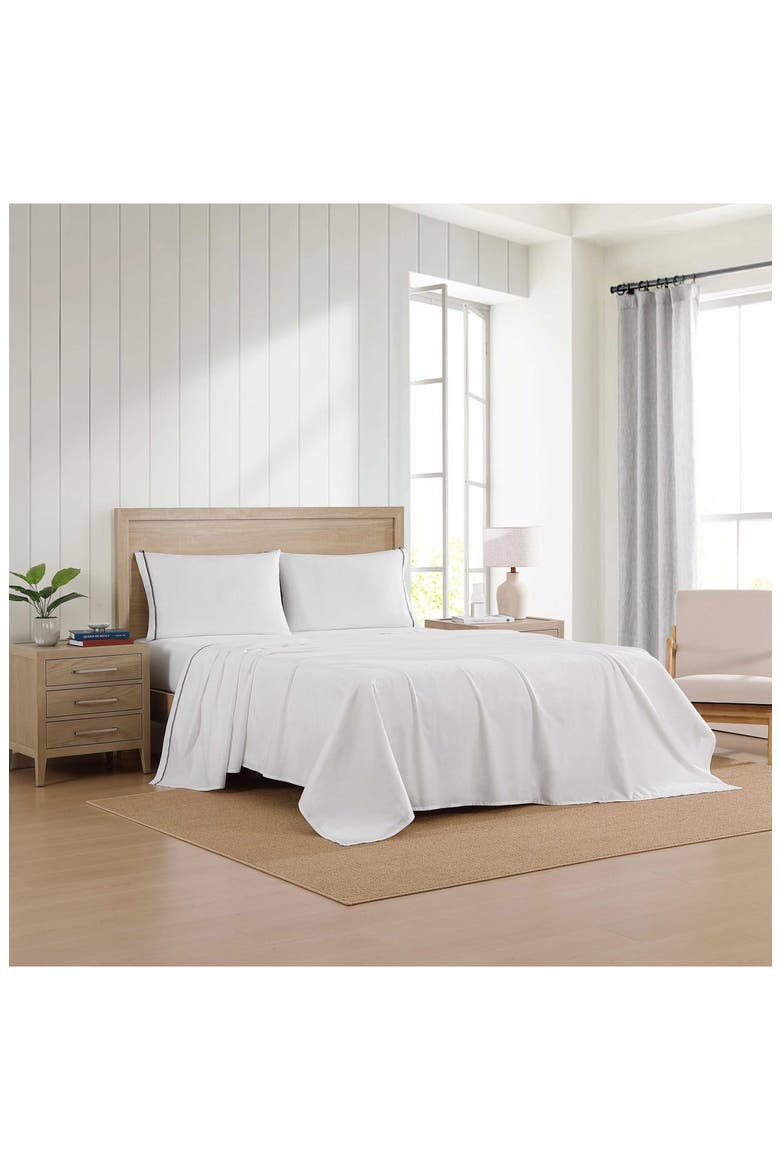 Global Stripe Cotton Percale Sheet Set, Alternate, color, RED