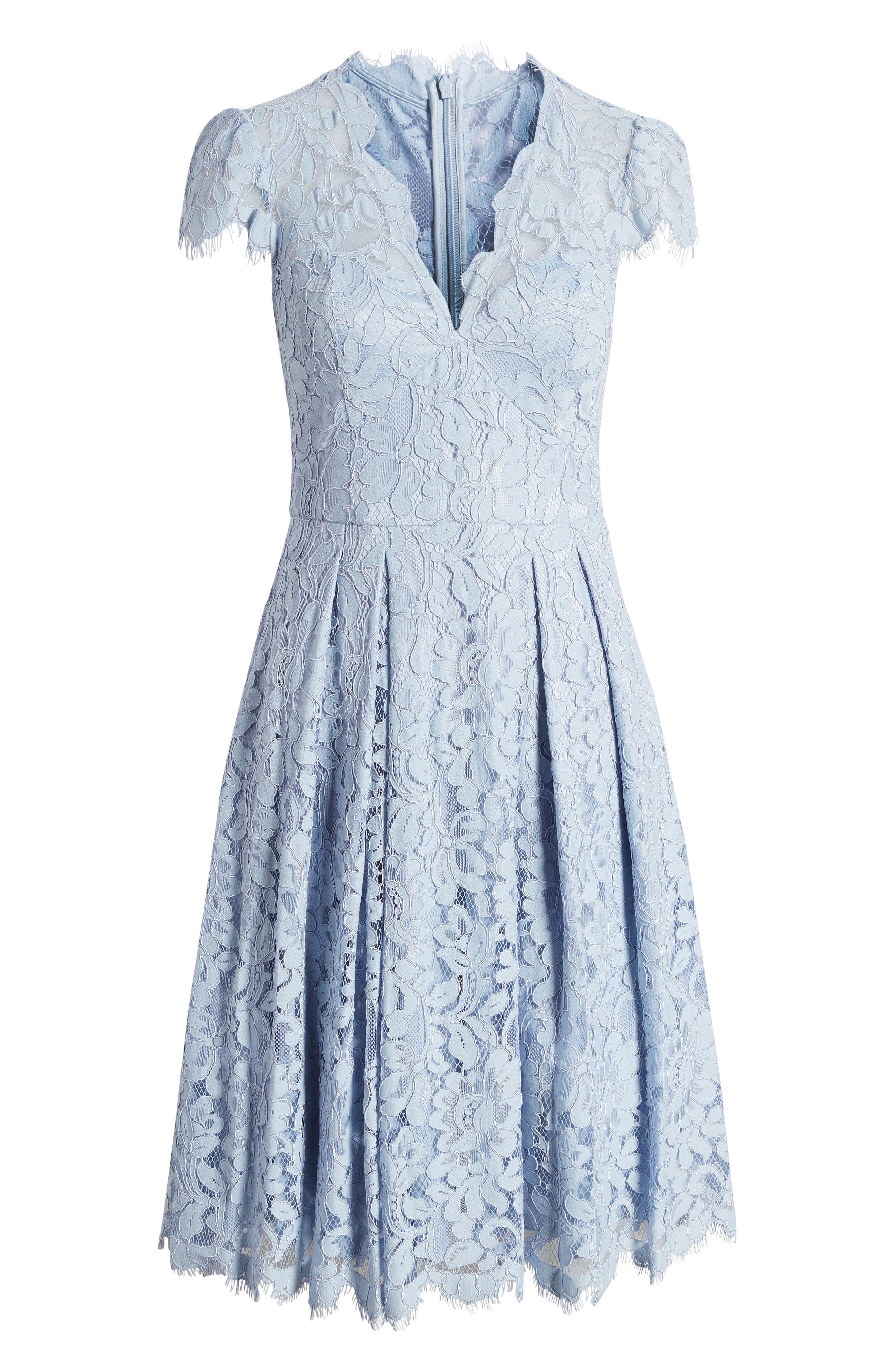 eliza j fit and flare cocktail dress Lace & (Women) neckline with a convenient solid socks Size:5-8.5 United States Navy- Service Pink