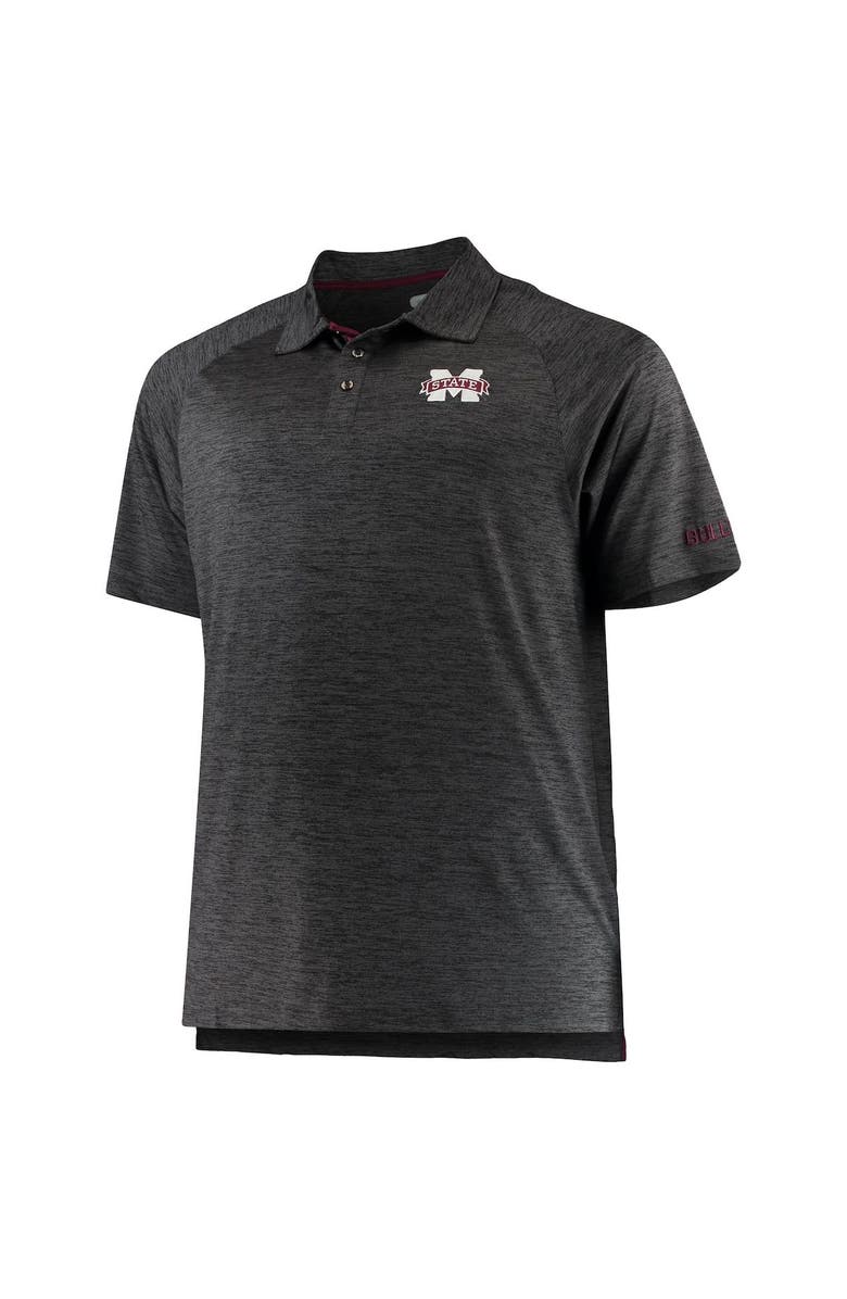 COLOSSEUM Men's Colosseum Black Mississippi State Bulldogs Big & Tall Down Swing Polo, Alternate, color, Black