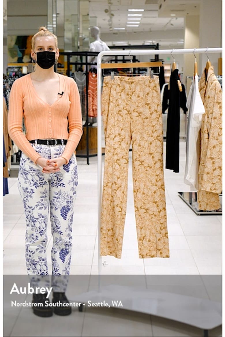 Slim Fit Split Hem Pants video