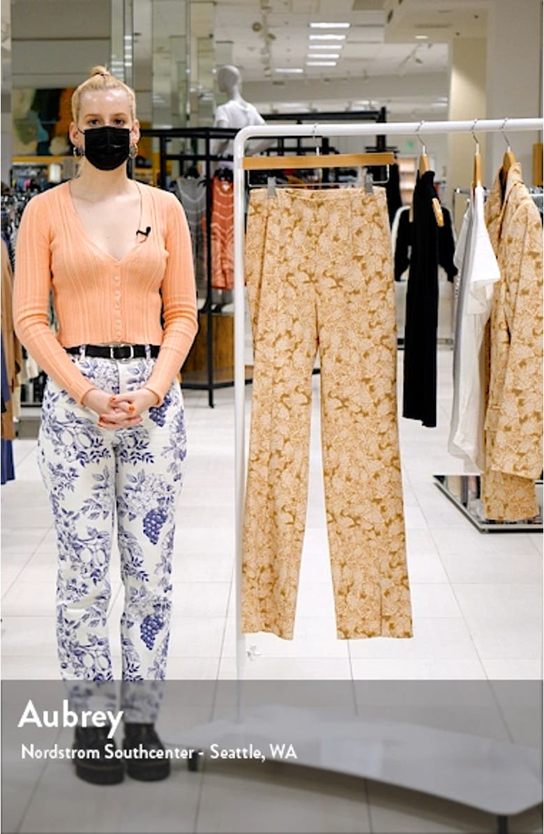 Slim Fit Split Hem Pants, sales video thumbnail