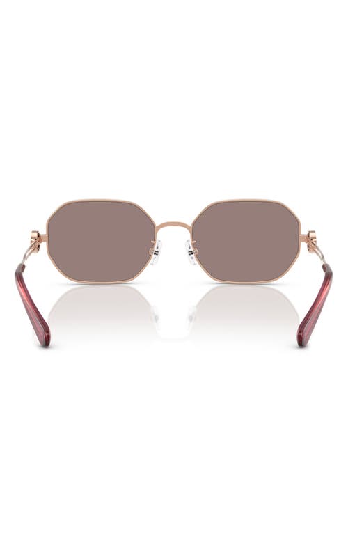 Tory Burch 55mm Gradient Irregular Sunglasses In Purple Mirror