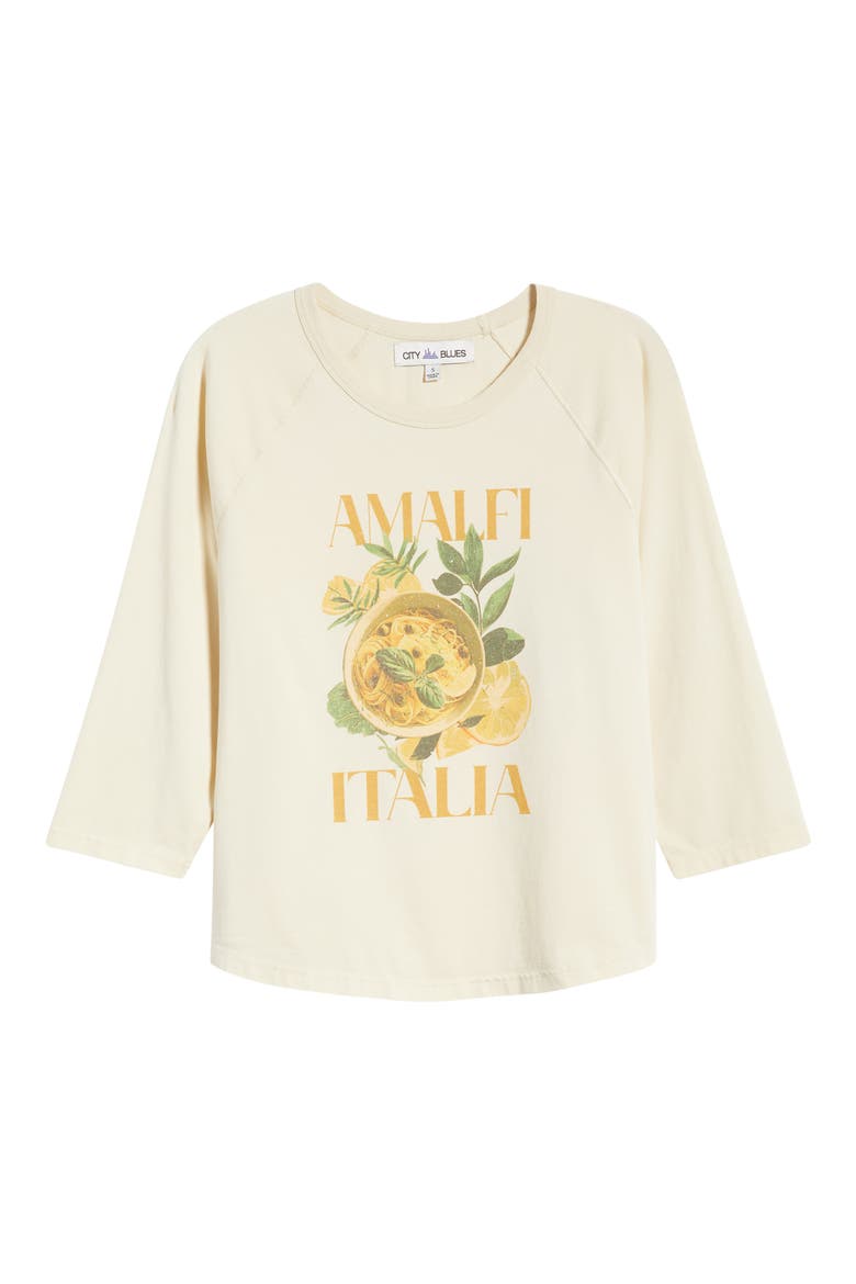 Stretch Cotton Graphic Baseball T-Shirt, Alternate, color, PARCHMENT
