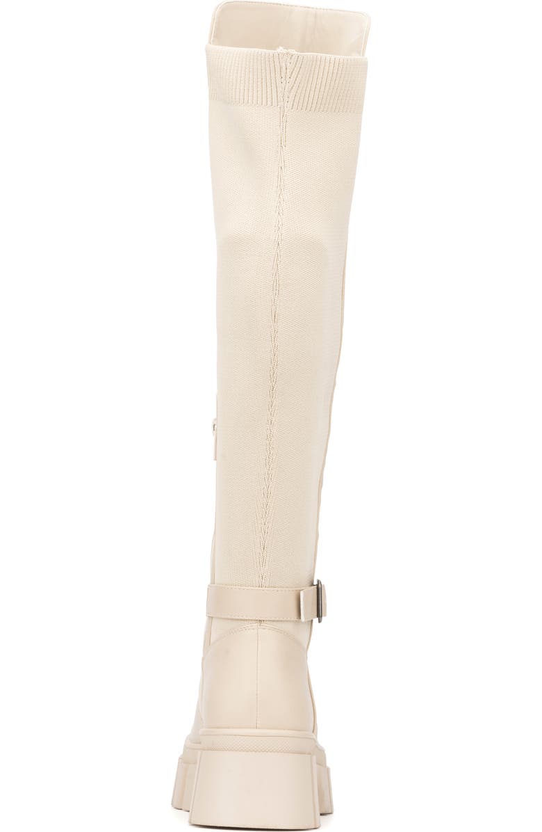 NEW YORK AND COMPANY Sara Lug Sole Boot, Alternate, color, Bone